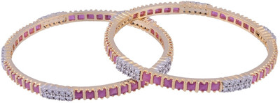 54% OFF on Affinity Jewellers Alloy Zircon 18K Yellow Gold Plated Bangle Set Pack of 2 54% OFF on Affinity Jewellers Alloy Zircon 18K Yellow Gold Plated Bangle Set Pack of 2