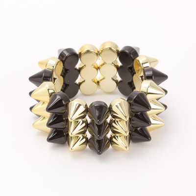 30% OFF on KhoobSurati Three String Conical Metal Bracelet