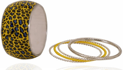 80% OFF on Lazreena Antique Designer Alloy Bangle Set Pack of 5