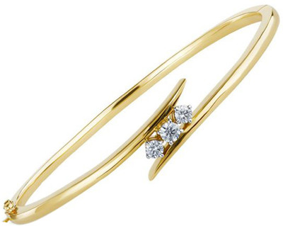 15% OFF on JacknJewel Gold Diamond 18K Yellow Gold 18 Bracelet