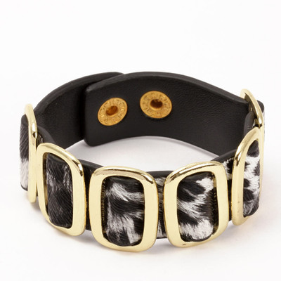 30% OFF on KhoobSurati Vivid Lozenge Linked Leather Leather Bracelet