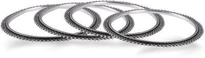 23% OFF on Jisha Sterling Silver Bangle Set Pack of 4 23% OFF on Jisha Sterling Silver Bangle Set Pack of 4