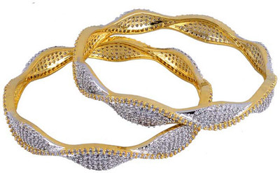 Gehnashop Brass Bangle Set Pack of 2