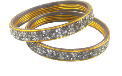 69% OFF on Abqa Hydrabadi Bangle Womens Delight Lac Zircon Bangle Pack of 4