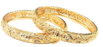 40% OFF on Sri Kapi Pearls Alloy Yellow Gold Plated Bangle Set Pack of 2