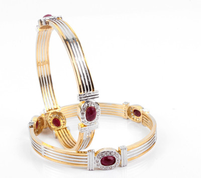 56% OFF on Affinity Alloy Cubic Zirconia Bangle Set Pack of 2 56% OFF on Affinity Alloy Cubic Zirconia Bangle Set Pack of 2