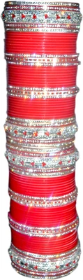 7% OFF on J.D.H. Bridal Acrylic Enamel Plated Chudas Pack of 78