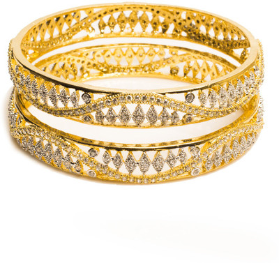 29% OFF on Joyas Stylish Brass Bangle Set Pack of 2 29% OFF on Joyas Stylish Brass Bangle Set Pack of 2