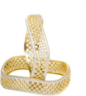 33% OFF on Joyas Trendy Look Brass Bangle Set Pack of 2 33% OFF on Joyas Trendy Look Brass Bangle Set Pack of 2