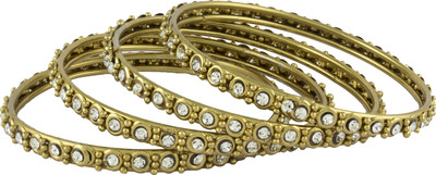 78% OFF on R18Jewels-Fashion&U Sparkling Antiq Metal Crystal Bangle Set Pack of 4 78% OFF on R18Jewels-Fashion&U Sparkling Antiq Metal Crystal Bangle Set Pack of 4