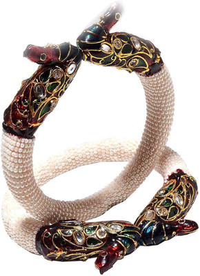 18% OFF on Jewar Mandi Exclusive Jewellery Metal Rhodium Plated Bangle Set Pack of 2 18% OFF on Jewar Mandi Exclusive Jewellery Metal Rhodium Plated Bangle Set Pack of 2