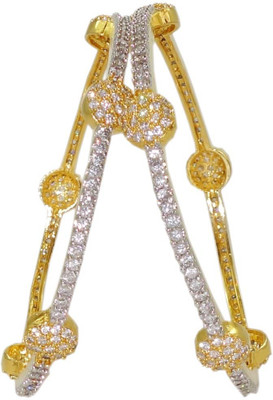 39% OFF on Anjan Fascinating Alloy Bangle Set Pack of 2