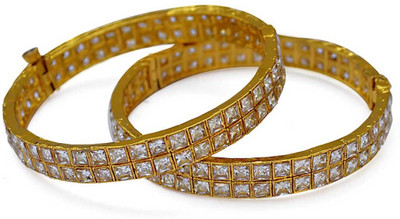 25% OFF on Jewelfin Inspiring Love Alloy Rhodium Plated Bracelet Set Pack of 2