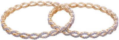 55% OFF on Affinity Jewellers Alloy 18K Yellow Gold Plated Bangle Set Pack of 2 55% OFF on Affinity Jewellers Alloy 18K Yellow Gold Plated Bangle Set Pack of 2