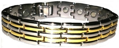 WWS Power Metal 24K Yellow Gold Plated Bracelet