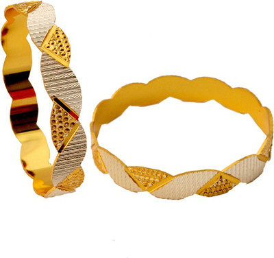 75% OFF on Czar Shine Brass Bangle Set Pack of 2