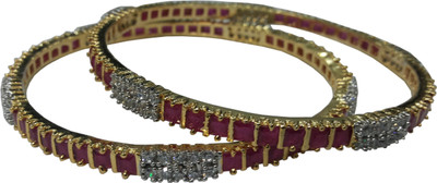 40% OFF on Vijay Laxmi Jewels Alloy Cubic Zirconia Bangle Set Pack of 2