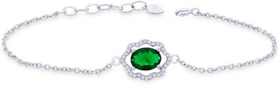 25% OFF on Taraash Green Floral Sterling Silver Cubic Zirconia Bracelet 25% OFF on Taraash Green Floral Sterling Silver Cubic Zirconia Bracelet
