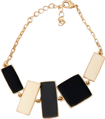 41% OFF on Super Drool Black and White Alloy Bracelet