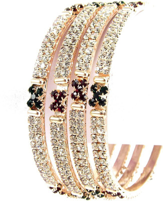 50% OFF on Aria Me5477 Alloy Enamel Plated Bangle Set Pack of 4