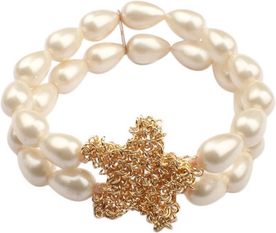 Angells Kreate Metal, Plastic Pearl Bracelet