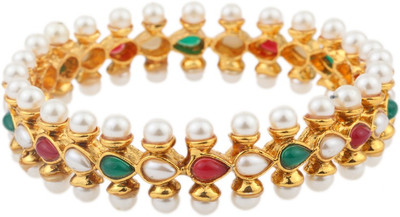 40% OFF on Utsokt Pota Pearl Alloy Yellow Gold Plated Bangle 40% OFF on Utsokt Pota Pearl Alloy Yellow Gold Plated Bangle