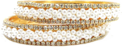 50% OFF on Aria Ll20 Alloy Enamel Plated Bangle Set Pack of 2