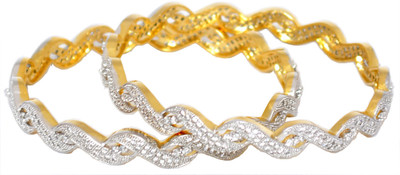 54% OFF on Affinity Jewellers Beautiful Alloy 18K Yellow Gold Plated Bangle Pack of 2 54% OFF on Affinity Jewellers Beautiful Alloy 18K Yellow Gold Plated Bangle Pack of 2