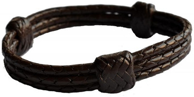 70% OFF on Cuero Brown LC-248 Leather Bracelet