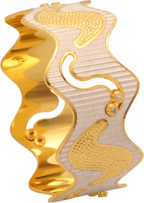 70% OFF on Vendee Fashion Broad Dancing Brass Bangle