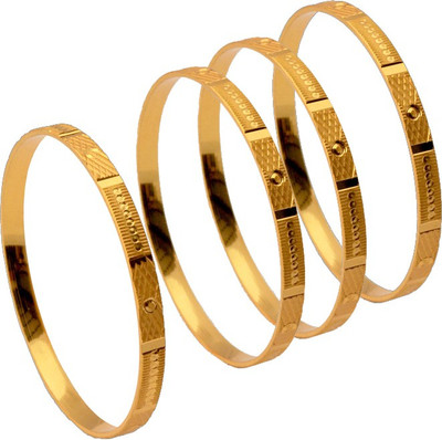50% OFF on Czar Shine Brass Bangle Set Pack of 4