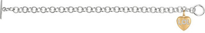 51% OFF on Love Bright Jewelry Sweet Heart Lol Sterling Silver Yellow Gold Plated Bracelet