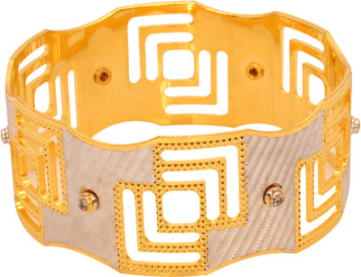 69% OFF on Vendee Fashion Multi Square Brass Bangle