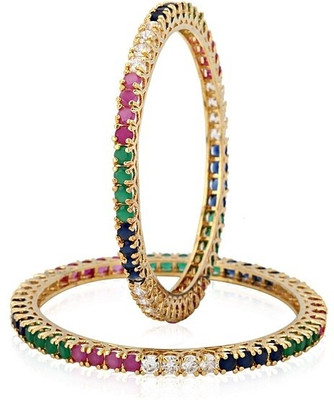 69% OFF on Ethnic Jewels Alloy Bangle Set Pack of 2