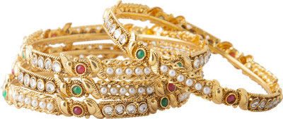 61% OFF on Aaina Fashion Copper Yellow Gold Plated Bangle Set Pack of 4 61% OFF on Aaina Fashion Copper Yellow Gold Plated Bangle Set Pack of 4