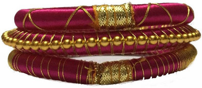 33% OFF on Kuhuk Thread Accessories Plastic Bangle Set Pack of 3
