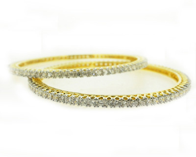 45% OFF on Aabhushan Jewels Alloy Cubic Zirconia Rhodium Plated Bangle Set Pack of 2 45% OFF on Aabhushan Jewels Alloy Cubic Zirconia Rhodium Plated Bangle Set Pack of 2