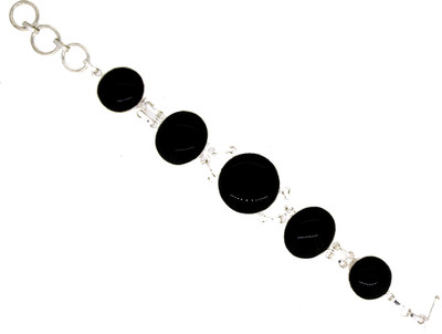 65% OFF on Melange Jewels Designer Stones Silver Bracelet