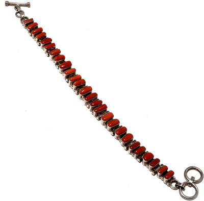 41% OFF on Nikhil Silver Arts Silver Coral Sterling Silver Plated Bracelet
