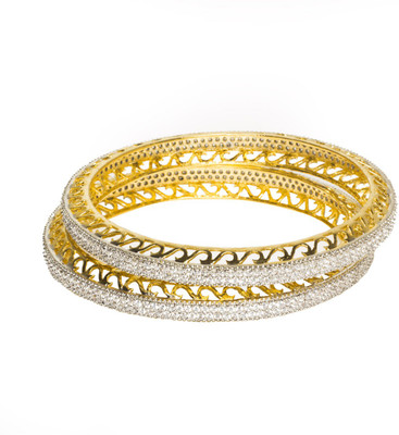 33% OFF on Joyas Traditional Brass Bangle Set Pack of 2