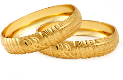 39% OFF on Ethnic Jewels Brass 14K Yellow Gold Plated Bangle Set Pack of 2 39% OFF on Ethnic Jewels Brass 14K Yellow Gold Plated Bangle Set Pack of 2