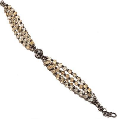 51% OFF on Nikhil Silver Arts Beaded Silver Citrine Bracelet