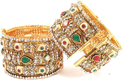 55% OFF on Aria L7504 Alloy Enamel Plated Bangle Set Pack of 2