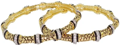 40% OFF on Anjan Contemporary Alloy Bangle Set Pack of 2