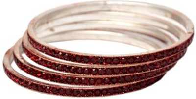 70% OFF on JaipurforYou Channel Setted Alloy Bangle Set Pack of 4
