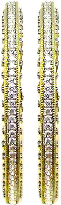 25% OFF on Pearl Paradise Copper Swarovski, Crystal Yellow Gold Plated Bangle Pack of 2 25% OFF on Pearl Paradise Copper Swarovski, Crystal Yellow Gold Plated Bangle Pack of 2