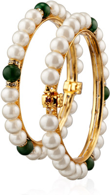 46% OFF on SJPearls sjp blg Alloy Pearl Bangle Set Pack of 2 46% OFF on SJPearls sjp blg Alloy Pearl Bangle Set Pack of 2