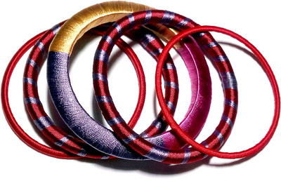 44% OFF on Laron Handicrafts Multi Threaded Silk Dori Bangle Set Pack of 5 44% OFF on Laron Handicrafts Multi Threaded Silk Dori Bangle Set Pack of 5