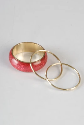 53% OFF on Frestol.com Designer Bangles Brass Enamel, Brass Plated Bangle Set Pack of 3