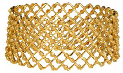 19% OFF on Karigari Fashion Jewels Metal, Alloy Goldplated Bangle